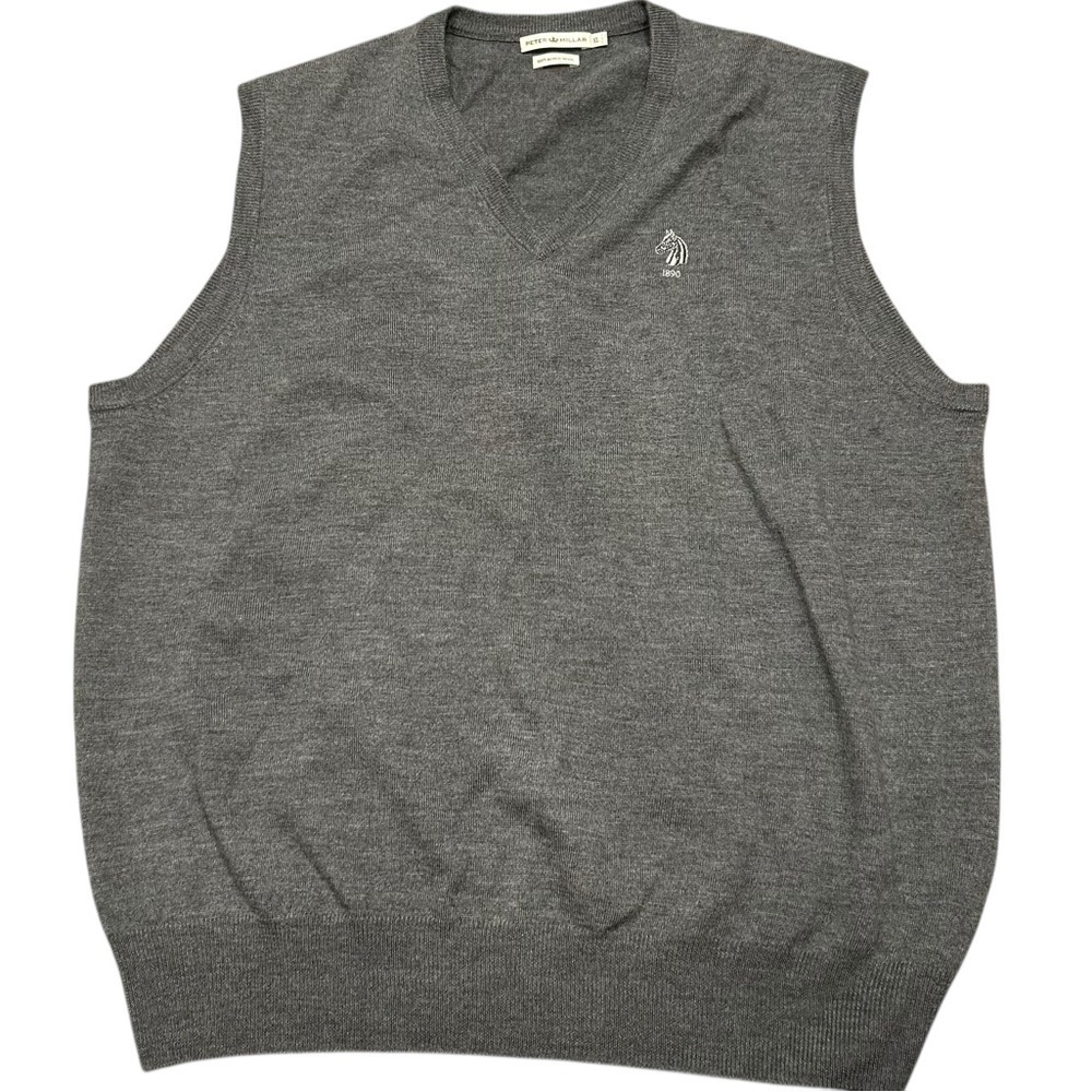 Peter Millar men’s merino wool sweater vest size XL Philadelphia country club